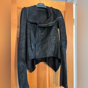 Rick Owen’s leather jacket